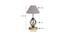 Alivia Grey Cotton Table Lamp With Wood & Iron Base (Grey) by Urban Ladder - Design 1 Dimension - 743240