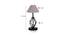 Lena Grey Cotton Table Lamp With Iron Base (Grey) by Urban Ladder - Design 1 Dimension - 743242