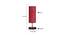 Kirby Maroon Jute Table Lamp With Brown Wood Base (Maroon) by Urban Ladder - Design 1 Dimension - 743252
