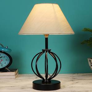 devansh Kailani Off-White Cotton Table Lamp With Iron Base-picture-18
