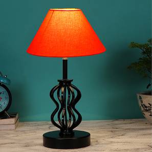 Michelle Orange Cotton Table Lamp With Iron Base-image-35