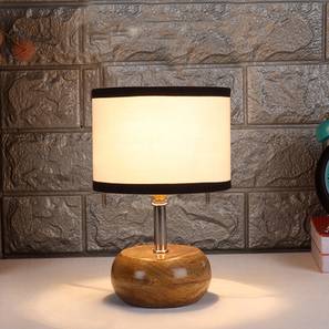 Table Lamps In New Delhi Design Alina Multicolor Cotton & Solid Wood Table Lamp