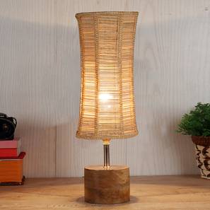 Ember Beige bamboo & solid wood table lamp-image-33