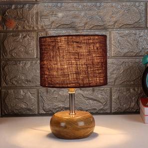 Juliette Brown jute & solid wood table lamp