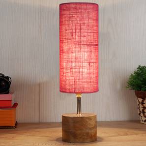devansh Olive Pink jute & solid wood table lamp-picture-18