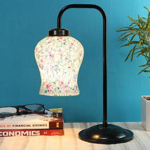 devansh Lilly Multi Color Mosaic Glass Iron Table Lamp-picture-18