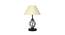 Jane Off-White Cotton Table Lamp With Iron Base (White) by Urban Ladder - Front View Design 1 - 743298