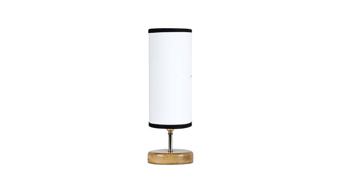 Ashley Wood Table Lamp With Multicolor Cotton Shade by Urban Ladder - Front View Design 1 - 743304