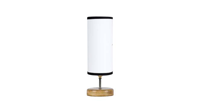 Ashley Wood Table Lamp With Multicolor Cotton Shade by Urban Ladder - Front View Design 1 - 743304