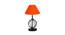 Adaline Orange Cotton Table Lamp With Iron Base (Orange) by Urban Ladder - Front View Design 1 - 743310