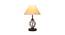 Jane Off-White Cotton Table Lamp With Iron Base (White) by Urban Ladder - Design 1 Side View - 743332