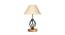 Nyla Off-White Cotton Table Lamp With Wood & Iron Base (White) by Urban Ladder - Front View Design 1 - 743338