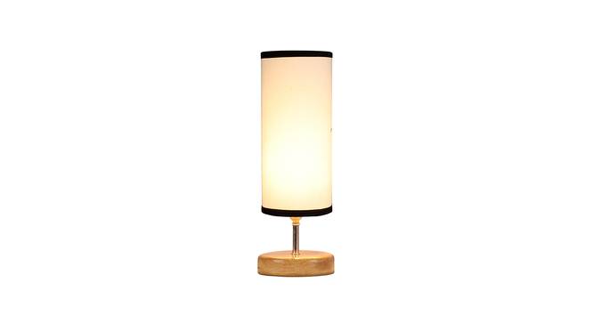 Ashley Wood Table Lamp With Multicolor Cotton Shade by Urban Ladder - Design 1 Side View - 743341