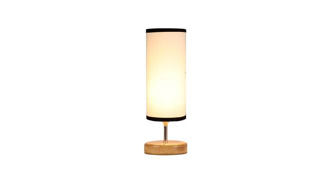 Ashley Wood Table Lamp With Multicolor Cotton Shade by Urban Ladder - Design 1 Side View - 743341