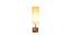 Juliana Off-White Cotton & Solid Wood Table Lamp (White) by Urban Ladder - Design 1 Side View - 743349