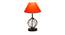Adaline Orange Cotton Table Lamp With Iron Base (Orange) by Urban Ladder - Design 1 Side View - 743352