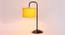 Leila Yellow Cotton Shade Iron Table Lamp (Yellow) by Urban Ladder - Design 1 Side View - 743354