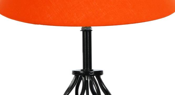 Jocelyn Orange Cotton Table Lamp With Iron Base (Orange) by Urban Ladder - Ground View Design 1 - 743392