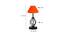 Jocelyn Orange Cotton Table Lamp With Iron Base (Orange) by Urban Ladder - Design 1 Dimension - 743431
