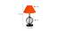 Adaline Orange Cotton Table Lamp With Iron Base (Orange) by Urban Ladder - Design 1 Dimension - 743432
