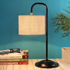 devansh Vanessa White Jute Shade Iron Table Lamp-picture-18