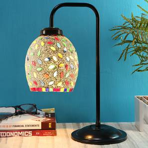 devansh Sage Multi Color Mosaic Glass Iron Table Lamp-picture-26