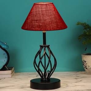 Adelaide Maroon Jute Table lamp with Iron Base-image-46