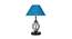 Mariana Turquoise Jute Table Lamp With Iron Base (Blue) by Urban Ladder - Front View Design 1 - 743482