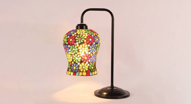 Alani Multi Color Mosaic Glass Iron Table Lamp by Urban Ladder - Design 1 Side View - 743488