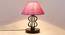 Mya Pink Jute Shade Iron Table Lamp (Pink) by Urban Ladder - Design 1 Side View - 743495