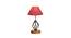 Phoebe Pink Jute Table Lamp With Wood & Iron Base (Pink) by Urban Ladder - Design 1 Side View - 743497