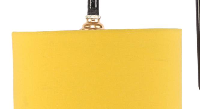 Leila Yellow Cotton Shade Iron Table Lamp (Yellow) by Urban Ladder - Ground View Design 1 - 743505