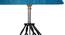 Malia Turquoise Jute Table Lamp With Wood & Iron Base (Blue) by Urban Ladder - Ground View Design 1 - 743515