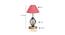 Phoebe Pink Jute Table Lamp With Wood & Iron Base (Pink) by Urban Ladder - Design 1 Dimension - 743529