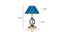 Malia Turquoise Jute Table Lamp With Wood & Iron Base (Blue) by Urban Ladder - Design 1 Dimension - 743531