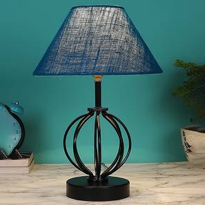 devansh Maggie Turquoise Jute Table lamp with Iron Base-picture-17