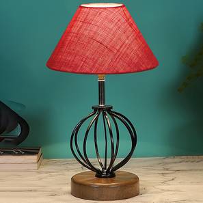 Oaklynn Pink Jute Table Lamp With Wood & Iron Base-image-41