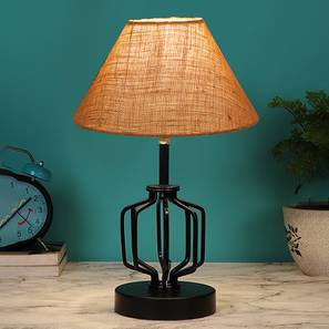 devansh Hallie Beige Jute Table lamp with Iron Base-picture-20