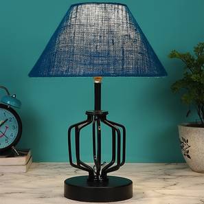 devansh Paislee Turquoise Jute Table lamp with Iron Base-picture-20