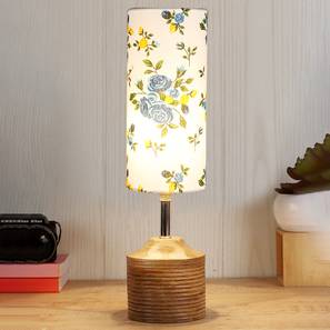 devansh Reese Wood Table Lamp With Multicolor Cotton Shade-picture-29