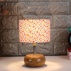 Catalina Multicolor Cotton & Solid Wood Table Lamp-image-3