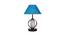 Maggie Turquoise Jute Table Lamp With Iron Base (Blue) by Urban Ladder - Front View Design 1 - 743558