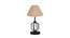 Hallie Beige Jute Table Lamp With Iron Base (Beige) by Urban Ladder - Front View Design 1 - 743567