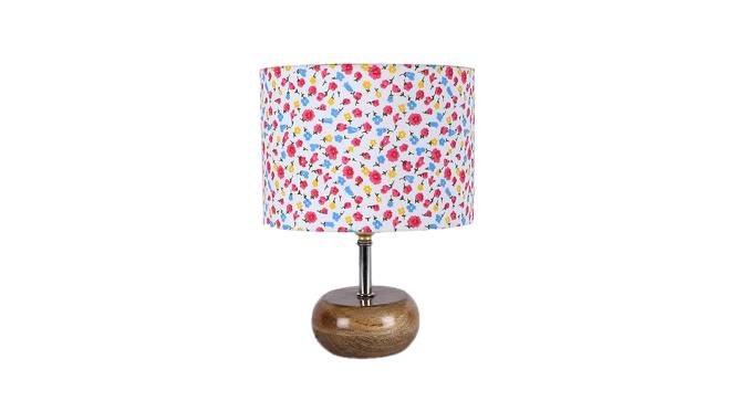 Catalina Multicolor Cotton & Solid Wood Table Lamp by Urban Ladder - Front View Design 1 - 743573