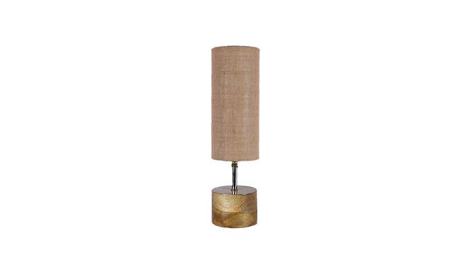 London Beige Jute & Solid Wood Table Lamp (Beige) by Urban Ladder - Front View Design 1 - 743574