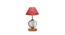Oaklynn Pink Jute Table Lamp With Wood & Iron Base (Pink) by Urban Ladder - Design 1 Side View - 743579