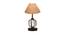 Hallie Beige Jute Table Lamp With Iron Base (Beige) by Urban Ladder - Design 1 Side View - 743586