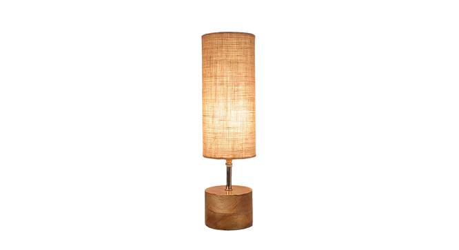 London Beige Jute & Solid Wood Table Lamp (Beige) by Urban Ladder - Design 1 Side View - 743593