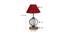 Kiara Maroon Jute Table Lamp With Wood & Iron Base (Maroon) by Urban Ladder - Design 1 Dimension - 743619