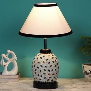 Annalise Multicolor Cotton Glass Table Lamp With Iron Base-image-49